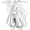 Tanjiro Kamado From Demon Slayer Coloring Page | Manga Coloring Book dedans Demon Slayer Coloriage A Imprimer
