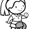 Tennis2 Sports Coloring Pages Coloring Page &amp; Book For Kids. serapportantà Coloriage Tennis