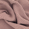 Tissu Jersey Façon Maille Tricot - Vieux Rose X20Cm - Perles &amp; Co serapportantà Maille De Laine