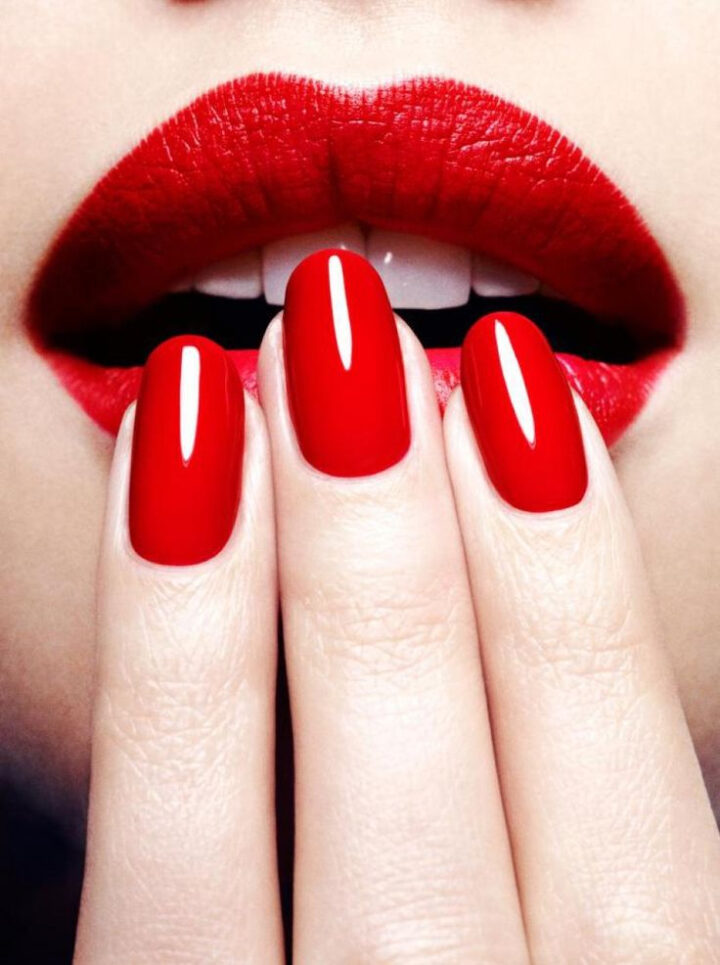 Total Look Rouge Spécial Saint Valentin | Ongles Cils Formation (Avec avec Ongle En Gel Rouge