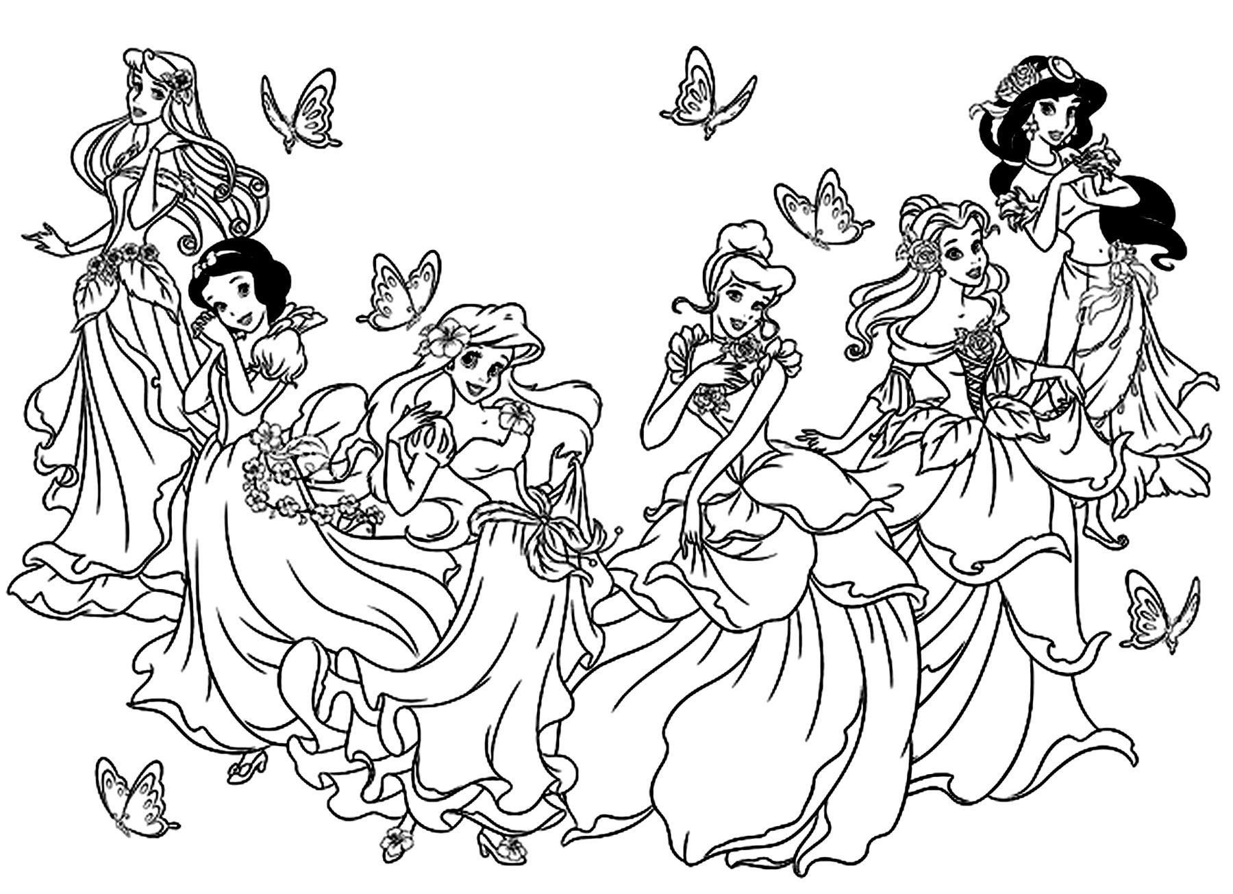 Toutes Les Princesses Disney - Toutes Les Princesses Disney. Galerie tout Coloriage Princesse Mononoké