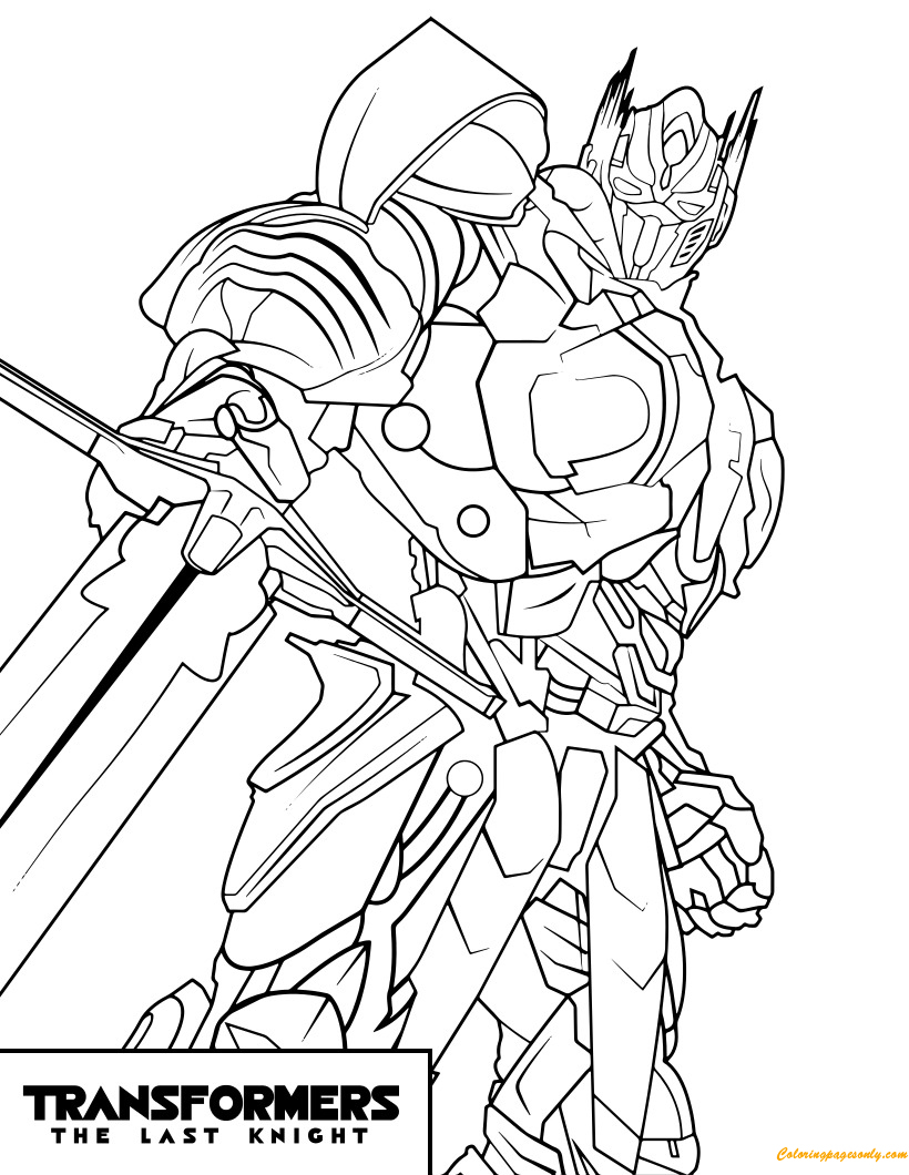 Transformers Optimus Prime The Last Night Coloring Pages - Free intérieur Dessin Transformers