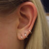 Triple Lobe | Ear Piercings, Ear, Earrings tout 3 Trous Lobe Oreille