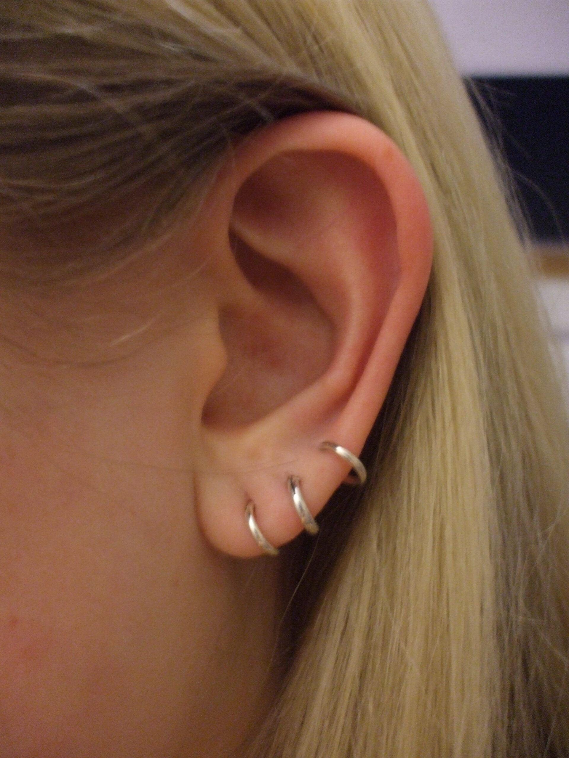 Triple Lobe | Ear Piercings, Ear, Earrings tout 3 Trous Lobe Oreille