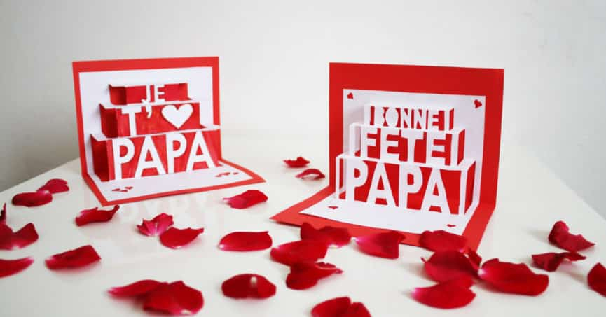 Tuto Pour La Fête Des Pères - Carte Pop-Up | Rdvludique.fr avec Dessin Anniv Papa