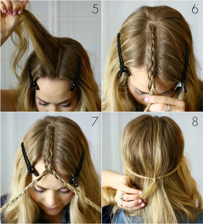 Tuto Tresse Demi Tete concernant Modele Tresses Collées Demi Tete