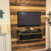Tv Wall I Made From 1X6 Boards. | Tv Wall Decor, Tv Wall, Wall Behind Tv intérieur Deco Mur Tv Bois