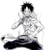 Twitter | One Piece Manga, One Piece Anime, One Piece Luffy serapportantà Luffy Noir Et Blanc