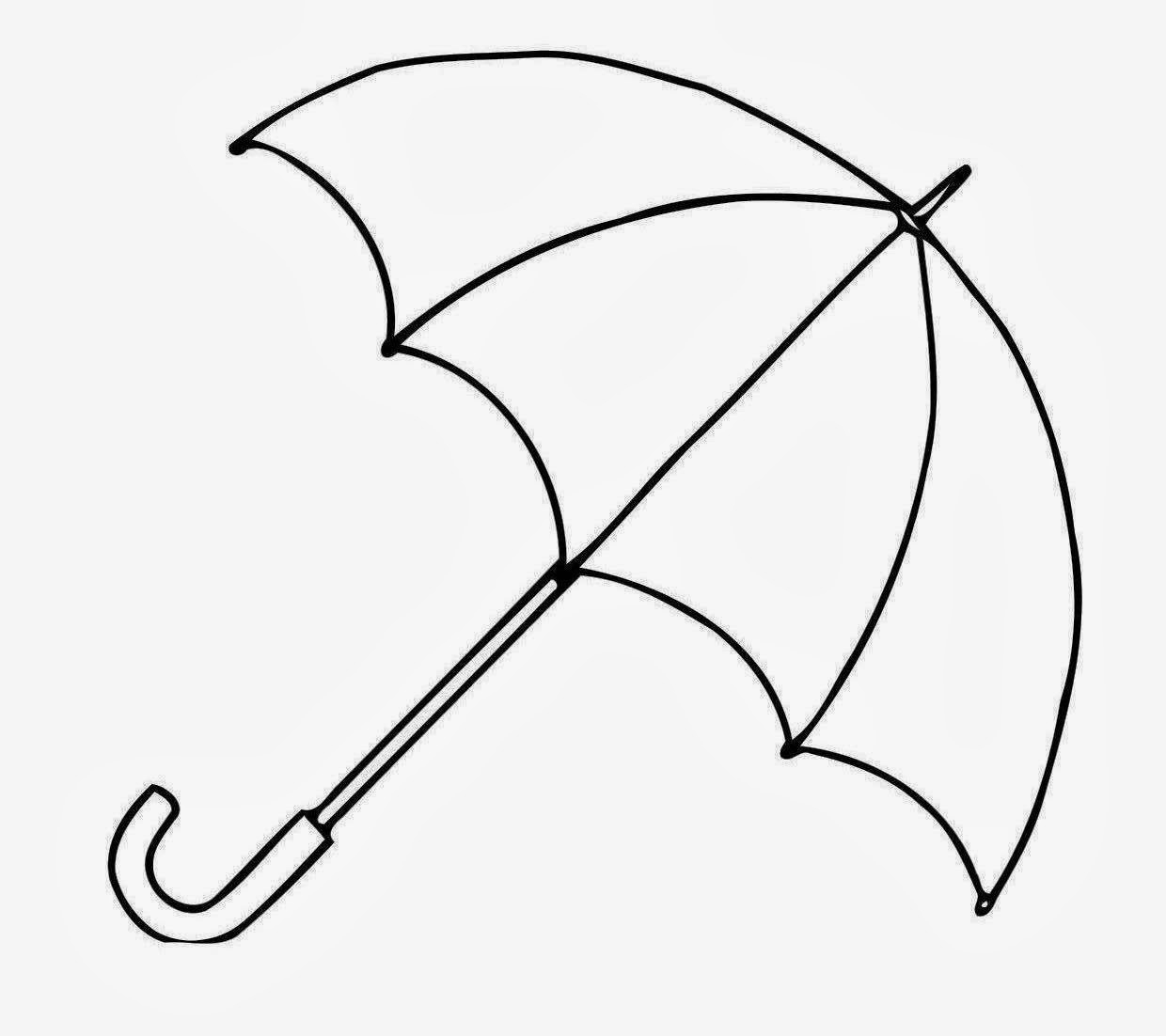Umbrella Coloring Drawing | Clipart Panda - Free Clipart Images concernant Parapluie Coloriage
