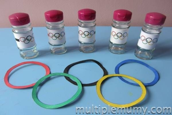 Un Jeu D&amp;#039;Anneaux Olympiques | La Cabane À Idées | Olympic Crafts concernant Projet Jeux Olympiques Maternelle