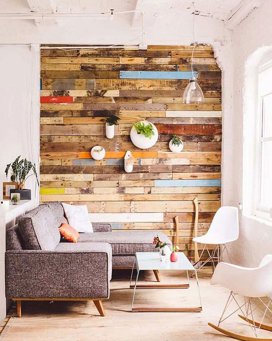 Un Mur En Bois Chez Soi Pour Créer Une Ambiance Singulière dedans Mur En Bois Salon