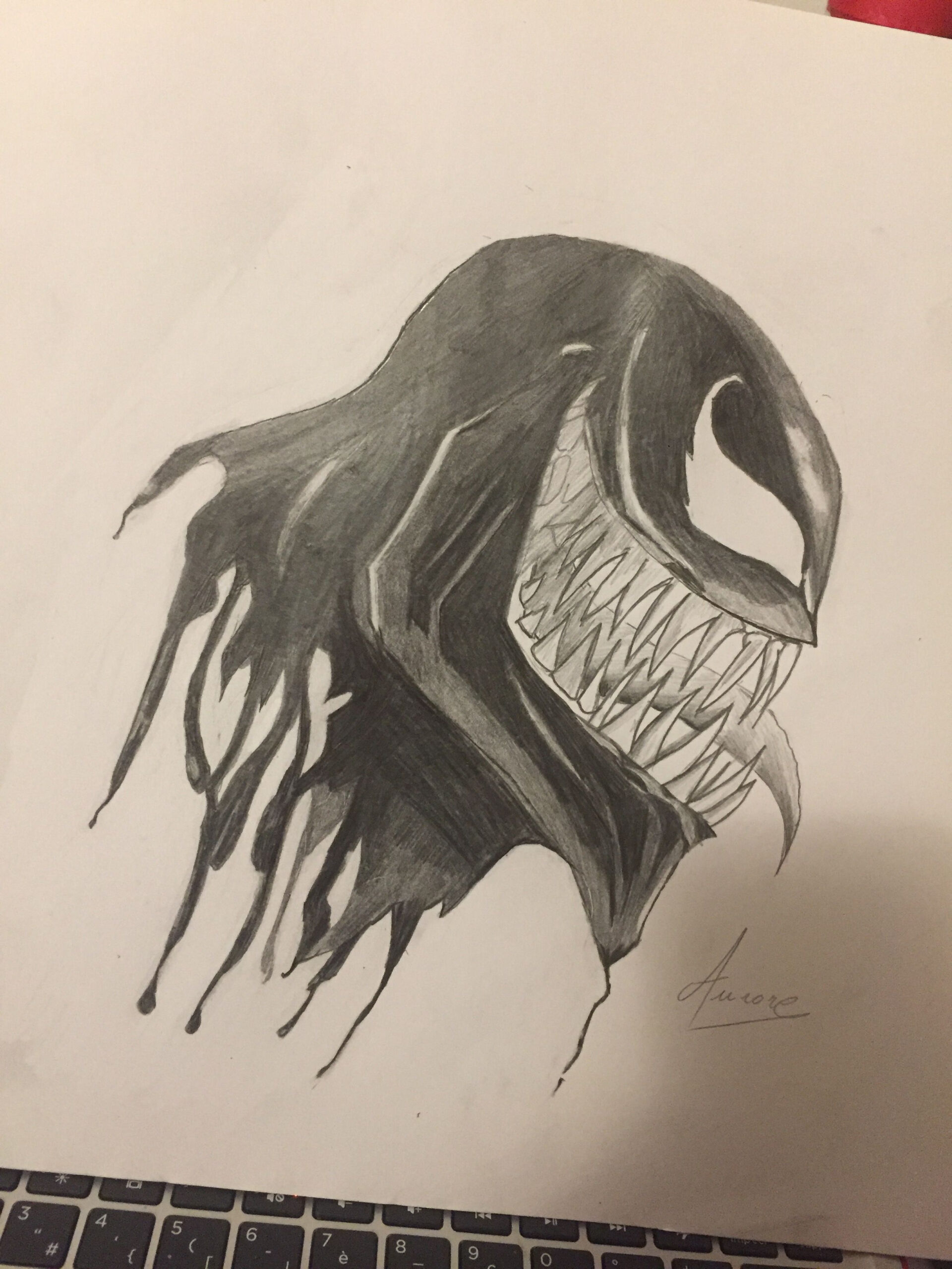 Venom Zeichnen : Schattenchronik Skizze Venom Blade Koerper By intérieur Venom Dessin