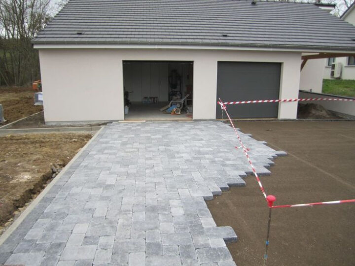 [Voie - Allée - Enrobée][] Trottoir Ou Chemin Pavé - Moselle (57 tout Allée Garage Pavé Moderne