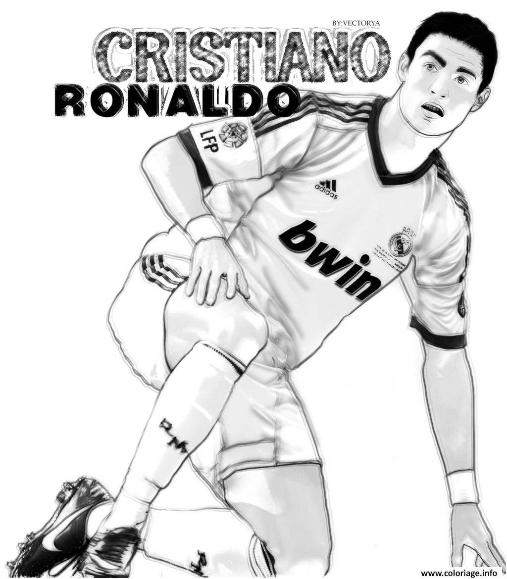 11 Magnifique Coloriage De Ronaldo Stock | Coloriage À Imprimer avec Football Coloriage Ronaldo