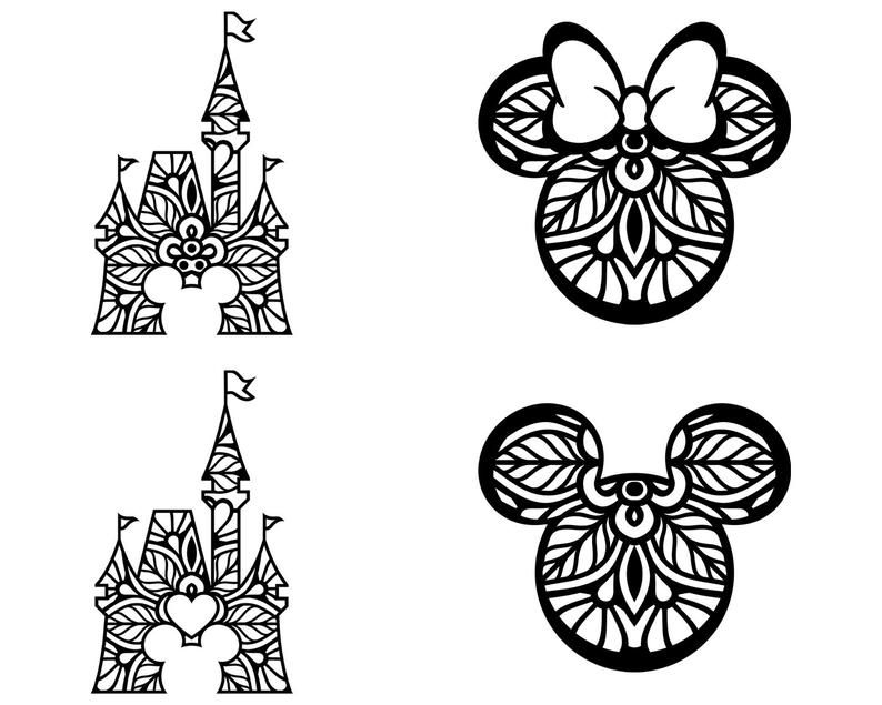 11576+ Layered Mickey Mouse Mandala Svg Free Ideas File For Cricut pour Coloriage Mandala Mickey