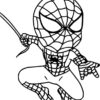 124 Dessins De Coloriage Spiderman À Imprimer intérieur Dessin À Imprimer Spider Man