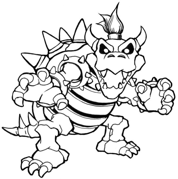 15 Inspirant De Bowser Coloriage Photos | Super Mario Coloring Pages encequiconcerne Coloriage Bowser