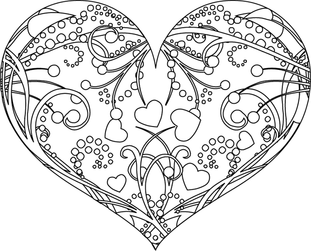 18 Dessins De Coloriage Mandala Coeur À Imprimer serapportantà Coloriage Coeur À Imprimer