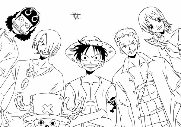 19 Dessins De Coloriage Manga One Piece À Imprimer intérieur One Piece Coloriage À Imprimer