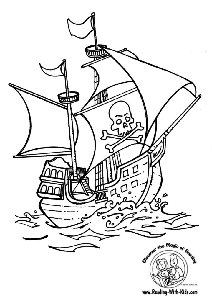 33 Dessins De Coloriage Bateau Pirate À Imprimer Sur Laguerche - Page 2 encequiconcerne Bateau Coloriage