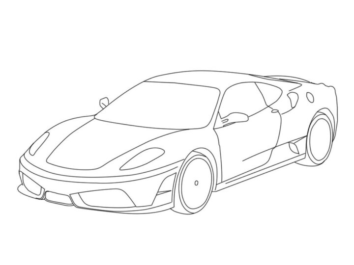 34 Dessins De Coloriage Ferrari À Imprimer Sur Laguerche - Page 1 tout Coloriage Voiture Ferrari