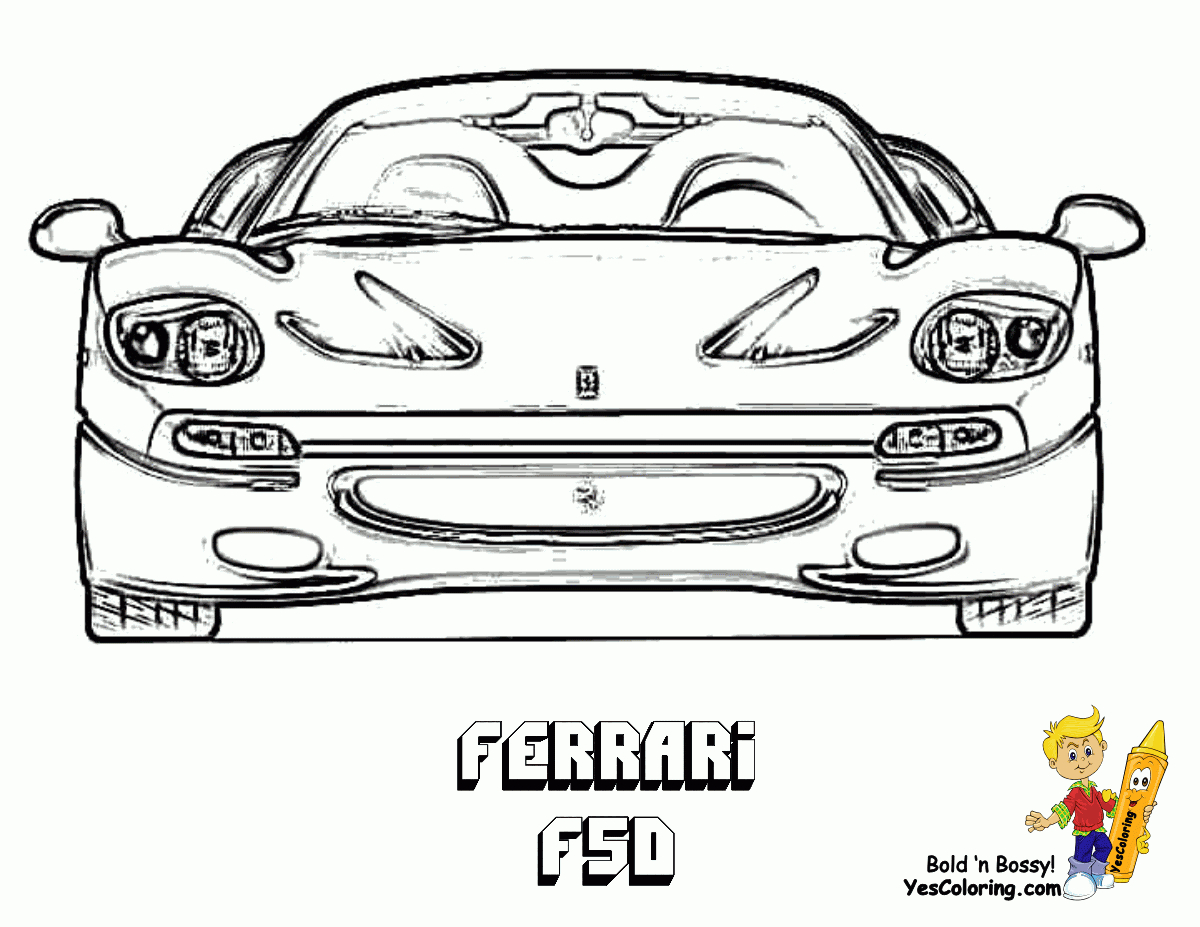 34 Dessins De Coloriage Ferrari À Imprimer Sur Laguerche - Page 2 encequiconcerne Coloriage Voiture Ferrari