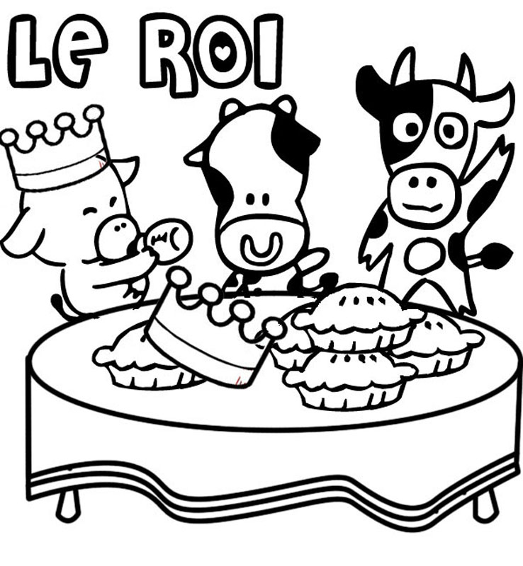 41 Coloriage Galette Des Rois Gs destiné Galette Des Rois Coloriage