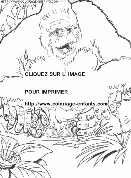 41 Dessins De Coloriage King Kong À Imprimer avec Coloriage King Kong