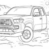 4X4 Truck Coloring Pages 4X4 Truck Drawing Coloring Pages In 2021 encequiconcerne 4X4 Coloriage