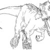 50+ Desenhos De T-Rex Para Colorir E Imprimir - Como Fazer Em Casa pour Coloriage Tyrannosaure