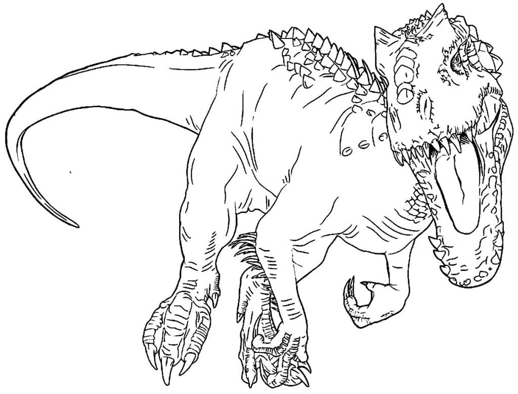 50+ Desenhos De T-Rex Para Colorir E Imprimir - Como Fazer Em Casa pour Coloriage Tyrannosaure
