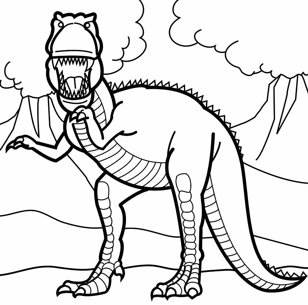 50+ T-Rex Drawings For Coloring And Printing - Eventofy : Magazine à Coloriage Tyrex