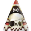 6 Chapeaux De Fête En Carton Pirate Rouge Et Blanc, Décoration pour Chapeau De Pirate À Imprimer