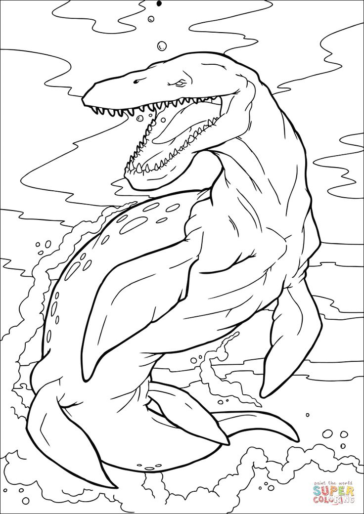 77+ Free Printable Mosasaurus Dinosaur Coloring Pages - Bruceliannin à Coloriage Mosasaurus