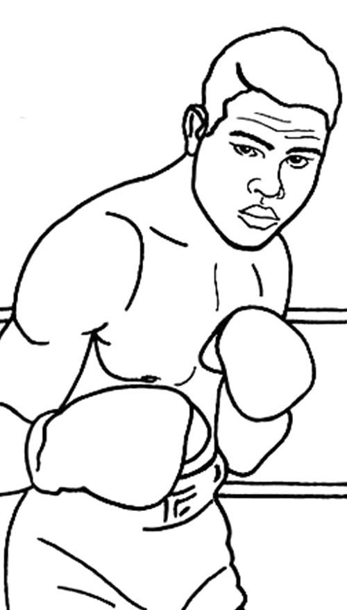 Anycoloring | Coloring Pages, Sports Coloring Pages, Coloring Pages avec Dessin De Boxeur