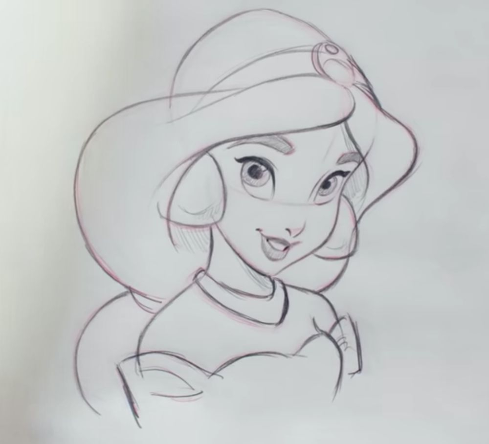 Apprendre À Dessiner La Princesse Jasmine De Disney destiné Dessin Jasmine