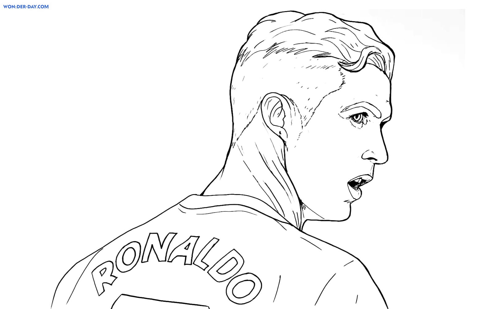 Ausmalbilder Cristiano Ronaldo | Wonder Day — Ausmalbilder Für Kinder encequiconcerne Cristiano Ronaldo Coloriage