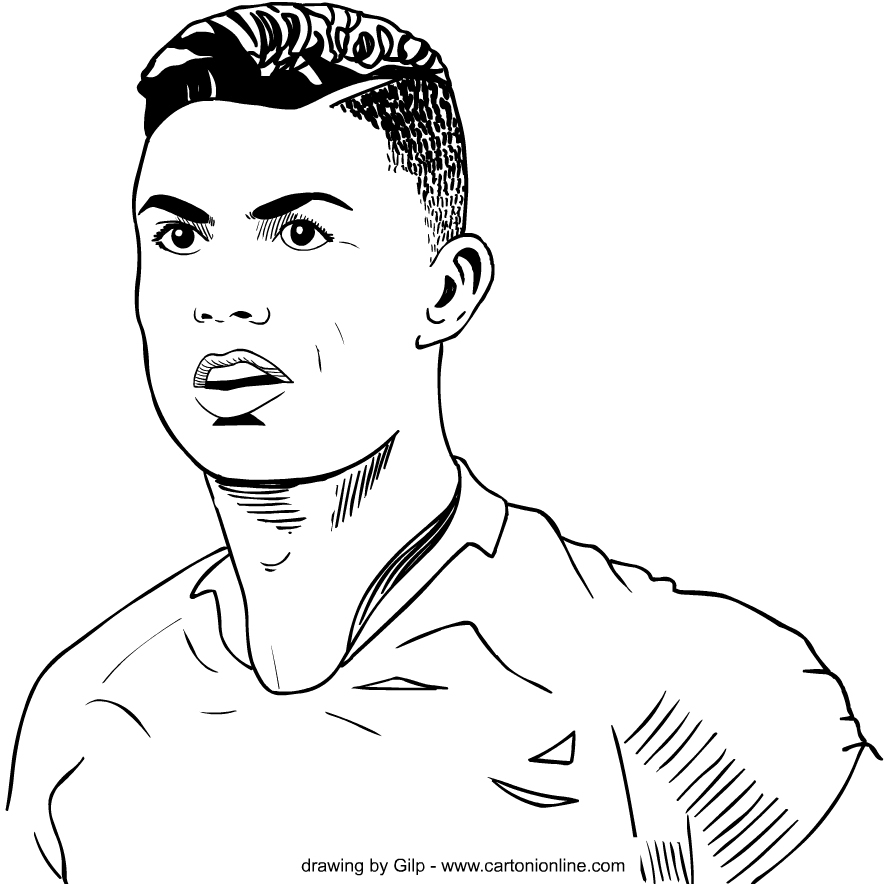 Ausmalbilder Virus Cristiano Ronaldo Von Cristiano Ronaldo dedans Ronaldo A Colorier