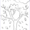 Autumn Tree Coloring Page | Page De Coloriage, Coloriage Automne intérieur Coloriage Arbre Dessin