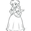 Baby Princess Peach Coloring Pages At Getcolorings | Free Printable concernant Coloriage Mario Kart Peach