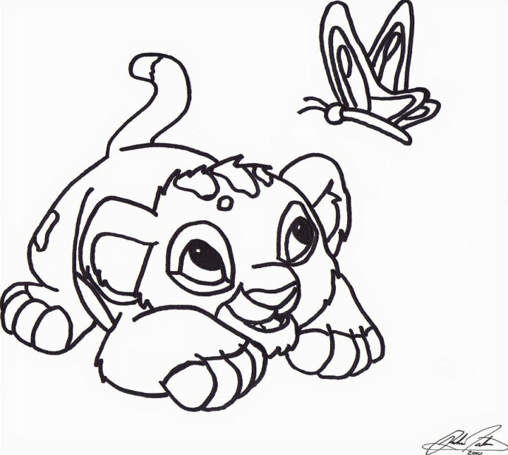 Baby Simba By Richie Tatum pour Dessin Simba Bebe