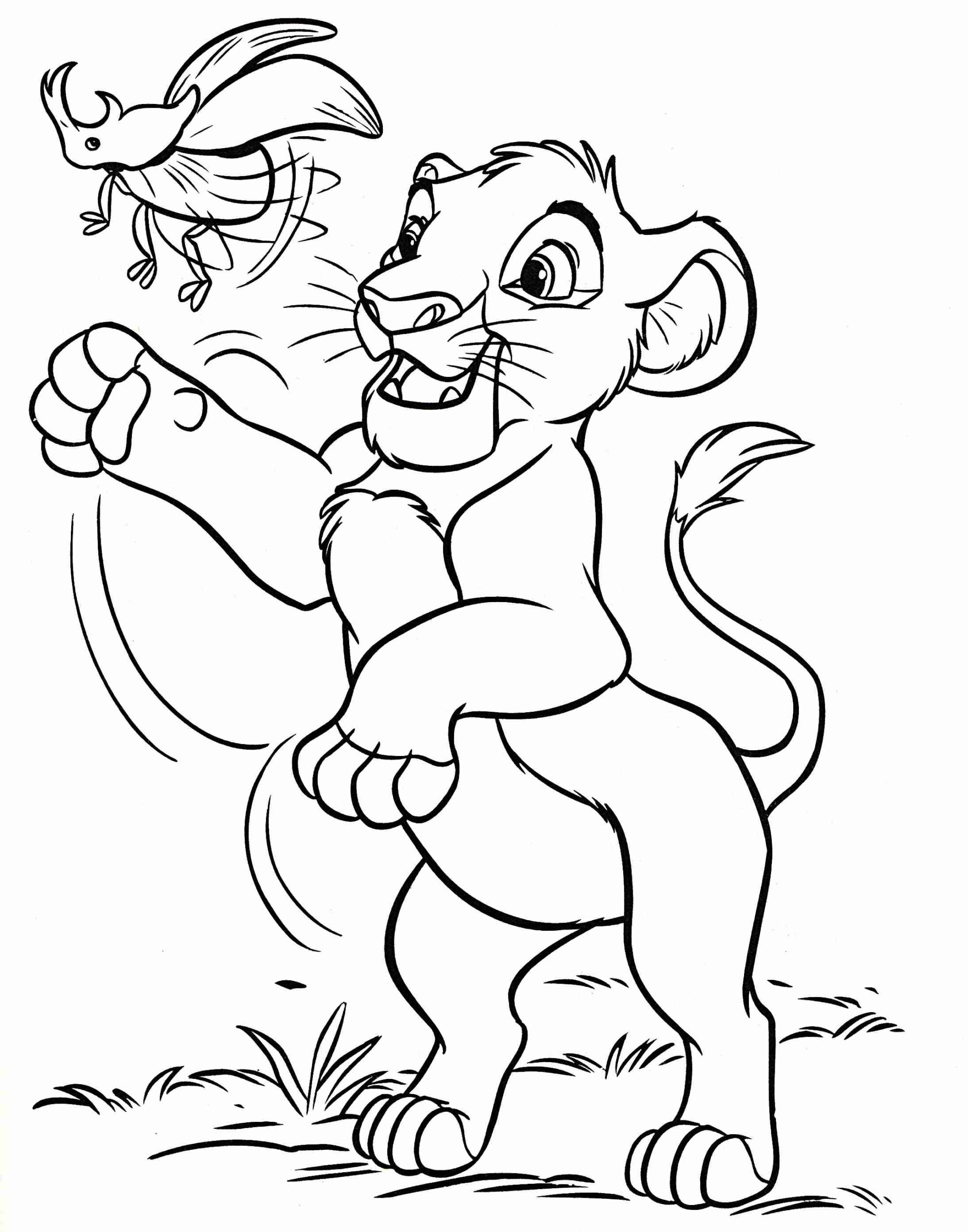 Baby Simba Coloring Pages At Getcolorings | Free Printable encequiconcerne Dessin Simba Bebe