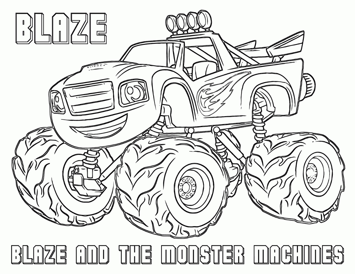 Blaze Coloring Pages | Coloring Pages To Download And Print intérieur Coloriage Blaze