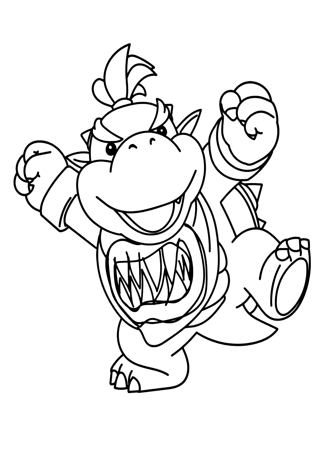 Bowser Jr. From Super Mario Coloring Pages - Bowser Jr Coloring Pages pour Coloriage Mario Bowser