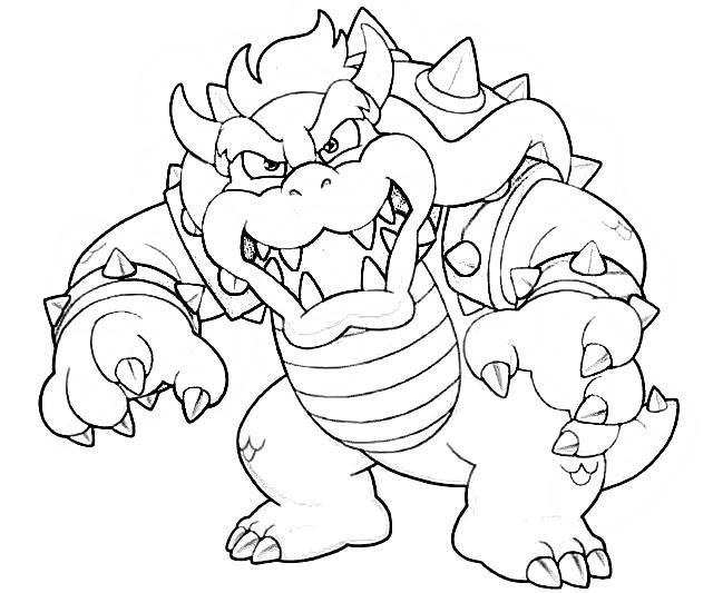 Bowser Mario Coloring Pages By Tyler | Coloriage, Coloriage Mario Kart avec Bowser Coloriage