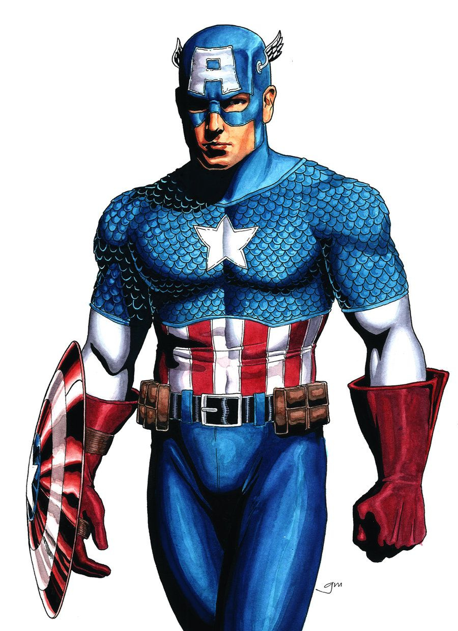 Captain America | Captain America Comic, Captain America, Marvel avec Capitaine America Dessin