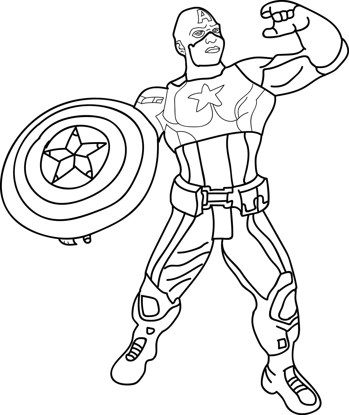 Captain America Coloring Pages Printable At Getcolorings | Free encequiconcerne Coloriages Captain America