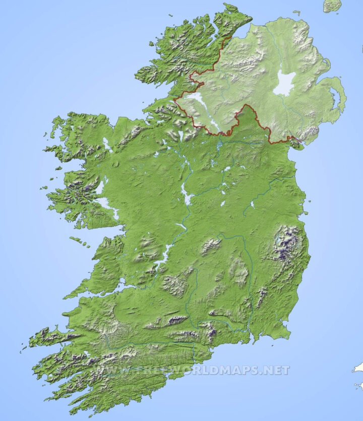 Carte De L'Irlande concernant Carte De L'Irlande À Imprimer