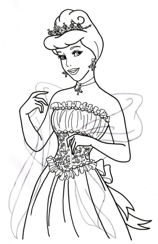 Cendrillon De Disney | Disney Princess Coloring Pages, Cinderella pour Cendrillon Coloriage