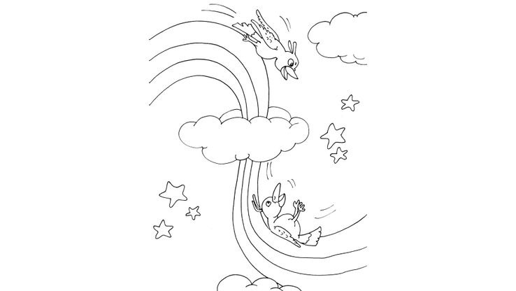 Ciel 17 - Coloriages Ciel Et Espace - Ciel concernant Coloriage Ciel